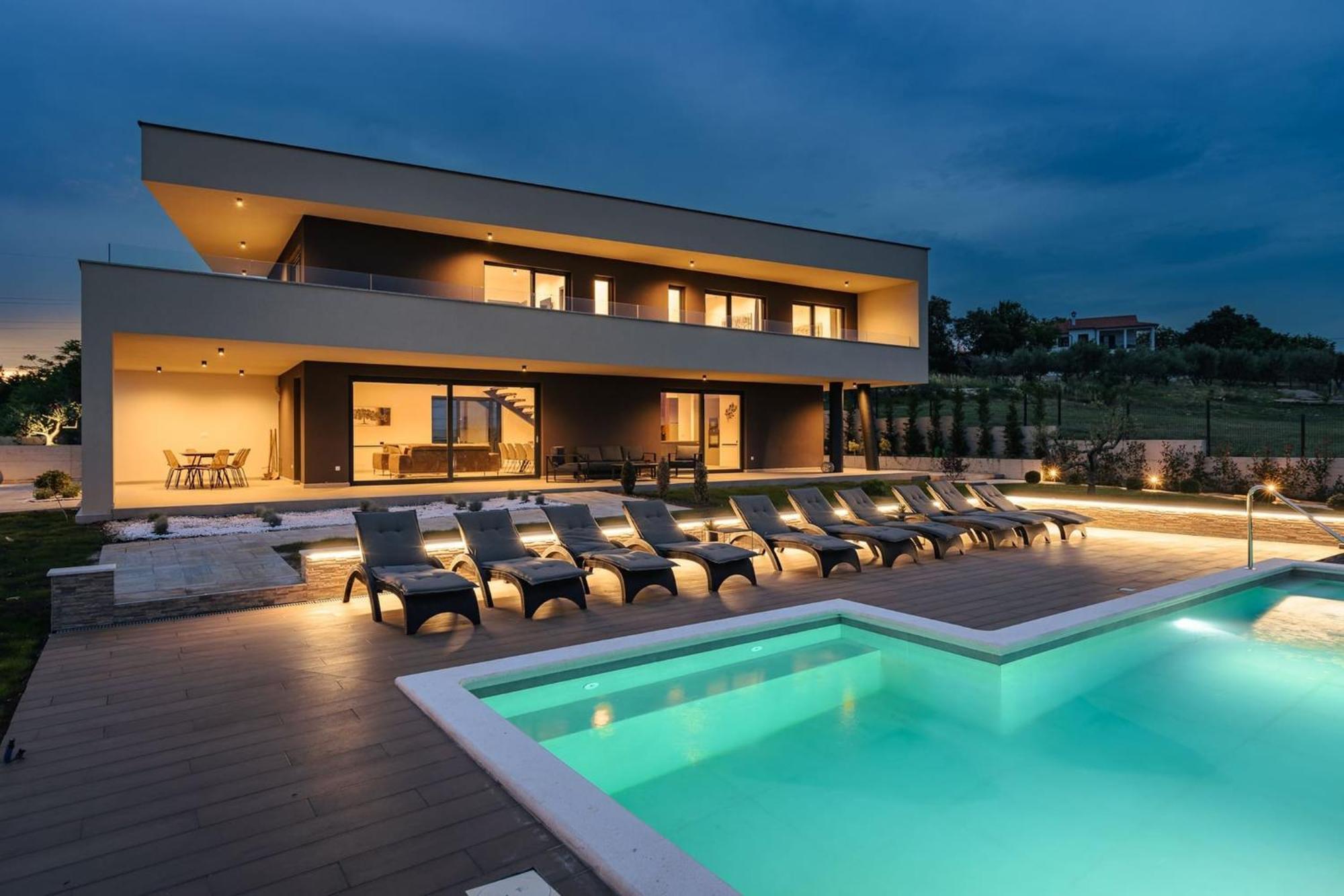 Villa De La Vie With Heated Swimming Pool Raša Εξωτερικό φωτογραφία